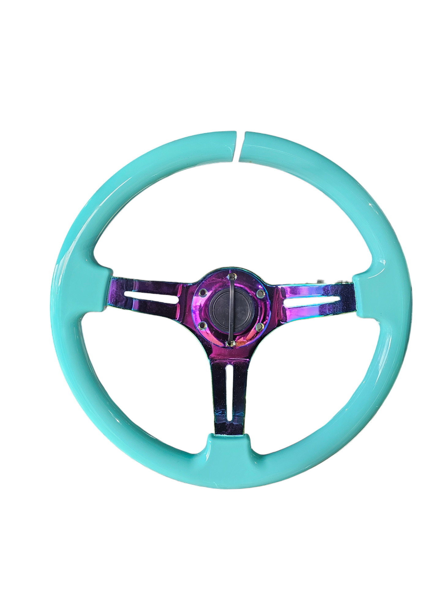 LM14 Teal Steering Wheel 350mm